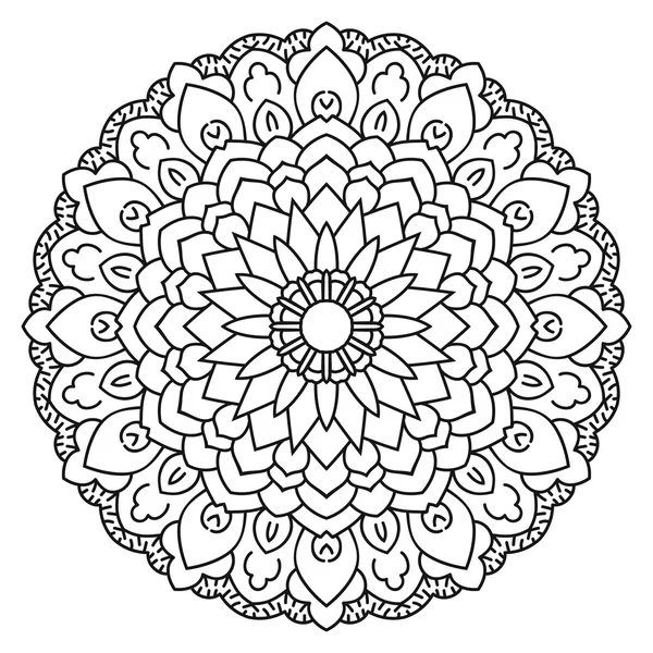 Simetrik dairesel desen mandala.
