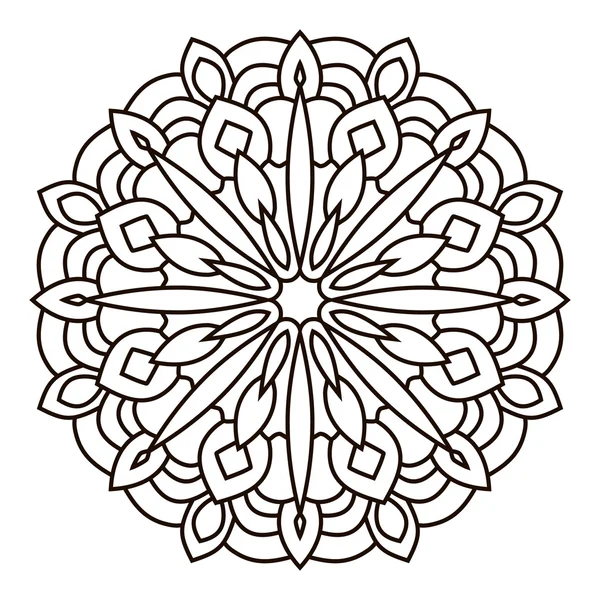 Simetrik dairesel desen mandala.