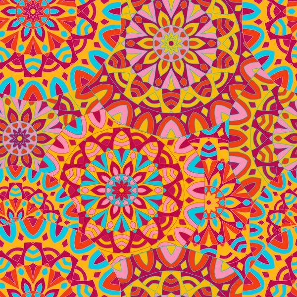 Dairesel simetrik mandalalar ile sorunsuz arka plan.