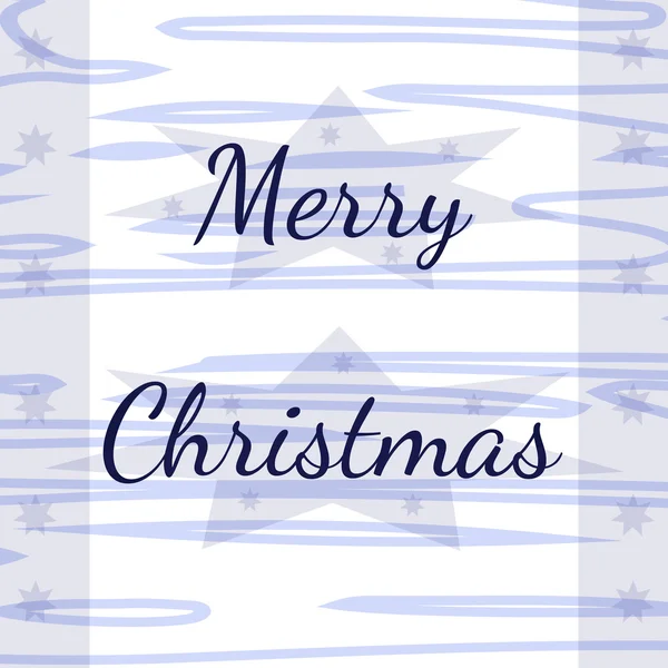 Holiday greeting card with Merry Christmas text — Stock Vector