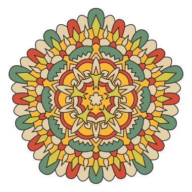 Mandala dairesel bir simetrik kalıptır.