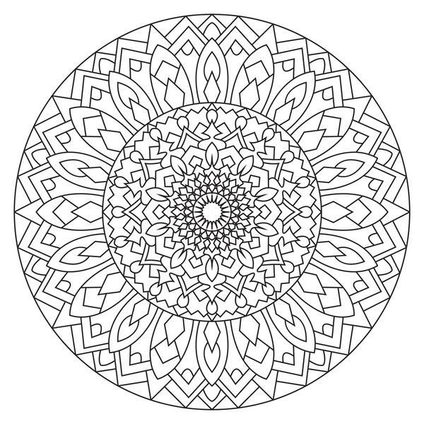 Etnik tarzı dairesel desende.