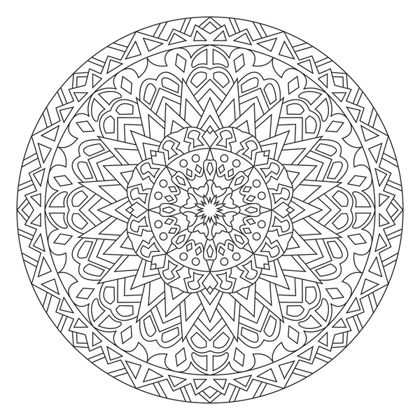 Etnik tarzı dairesel desende.