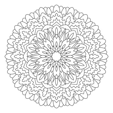 Mandala boyama ve boyama için.