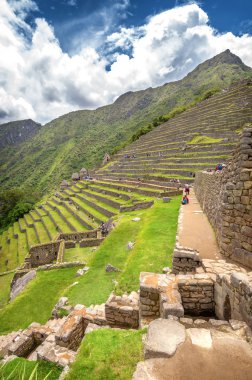 Inca şehir machu picchu (peru) 