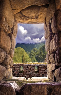 Inca şehir machu picchu (peru) 