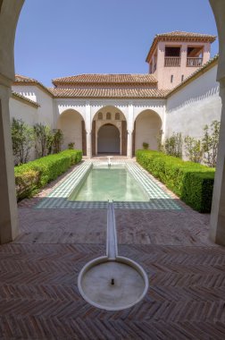 iç alcazaba Malaga, İspanya 