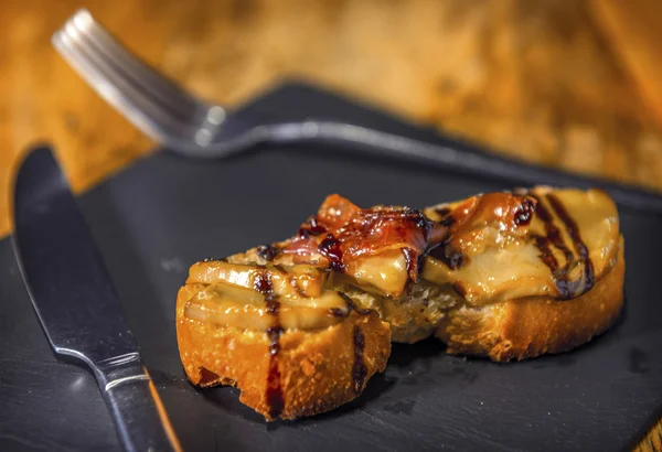 Spanish pintxo or pincho, montadito and tapas, from Basque Count — Stock Photo, Image