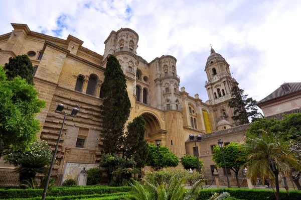 Malaga Katedrali görünümü — Stok fotoğraf