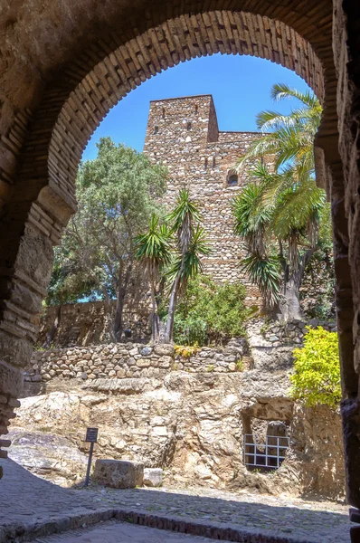 Interno dell'Alcazaba di Malaga, Spagna — Foto Stock