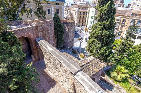 Interno dell'Alcazaba di Malaga, Spagna — Foto Stock