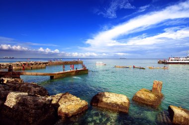 Beach gavur Adası, Dakar, Senegal, Afrika 