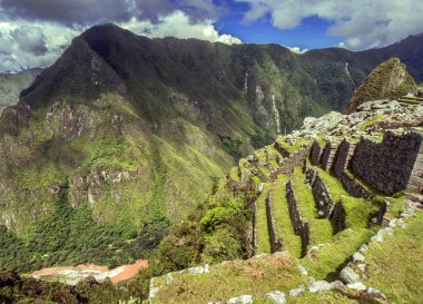 Inca şehir machu picchu (peru) 