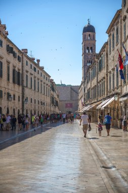 Dubrovnik, Hırvatistan'ın sokak görünümü