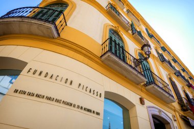 Malaga - 15 Mayıs: Pablo Picasso Fundation Birthplace Müzesi Ben