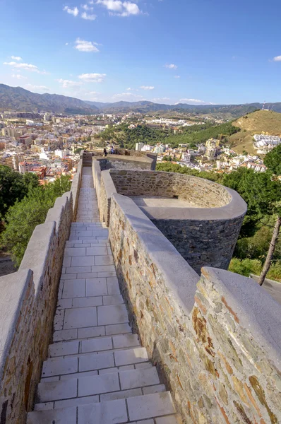 Castello di Gibralfaro a Malaga, Spagna — Foto Stock