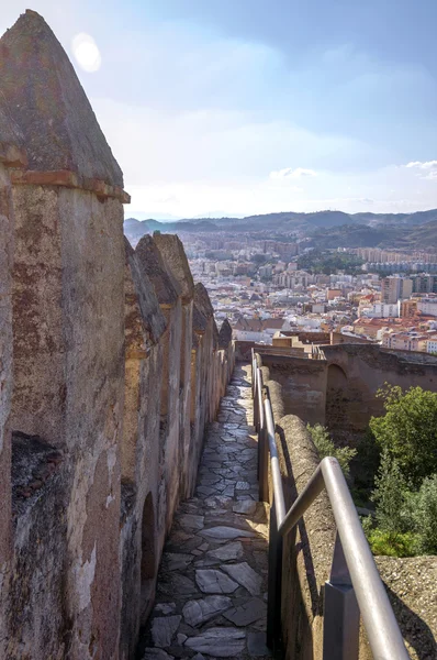 Castello di Gibralfaro a Malaga, Spagna — Foto Stock