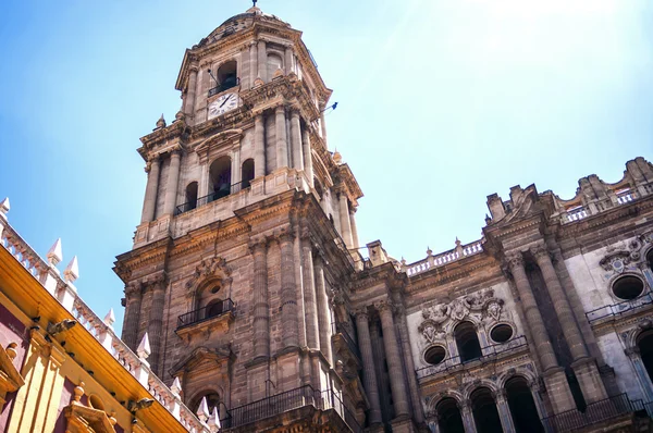 Catedral em Málaga, Andaluzia, Espanha — Fotografia de Stock