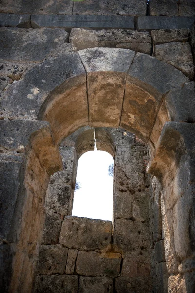 Pohled na zříceniny antického města Kaunos (Turecko) — Stock fotografie