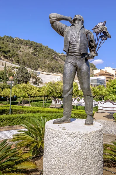 Malaga in Andalusia, Spain. Sculpture — Stock Photo, Image