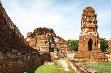 Eski tapınak wat Chaiwatthanaram, Ayutthaya Tarih Parkı, Tha