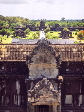 Angkor wat Tapınağı görünümünde, siem reap, Kamboçya