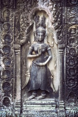 Angkor Thom Temple görünümü, Siem reap, Kamboçya