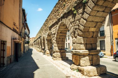 Segovia, İspanya ünlü antik su kemeri