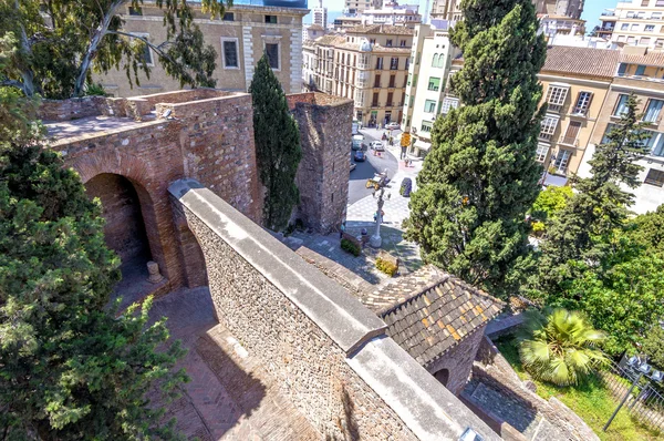 Εσωτερικό του το alcazaba της Μάλαγα, Ισπανία — Φωτογραφία Αρχείου