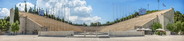 Vista panorámica del estadio Panathenaic o kallimarmaro en Atenas —  Fotos de Stock