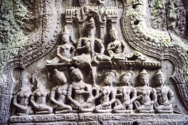 Angkor Thom Temple görünümü, Siem reap, Kamboçya