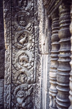 Angkor Thom Temple görünümü, Siem reap, Kamboçya