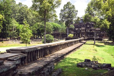 Angkor Thom Temple görünümü, Siem reap, Kamboçya