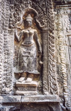 Angkor Thom Temple görünümü, Siem reap, Kamboçya