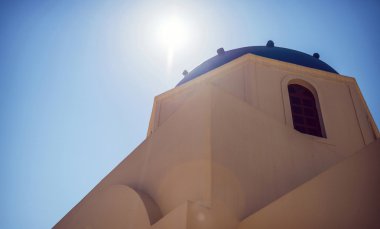 Yunanistan, Santorini Adası, Oia Köyü beyaz mimarisi