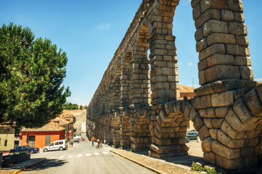 Segovia, İspanya ünlü antik su kemeri