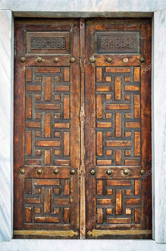 Decorative Islamic Art Texture Background in a door