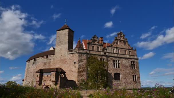 Cadolzburg October 2020 Cadolzburg Castle Time Lapse Footage Bavarian Town — 비디오