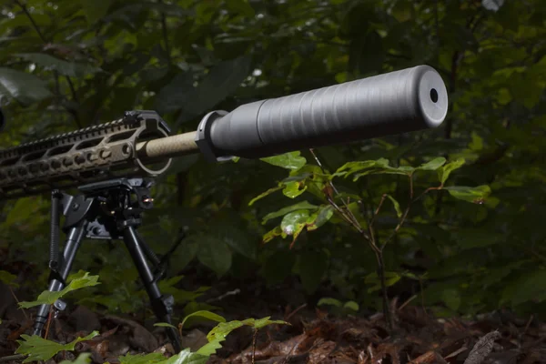 Karanlık Ar-15 ve susturucu