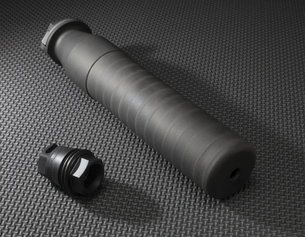 Silencer kit on a mat — Stock Photo, Image