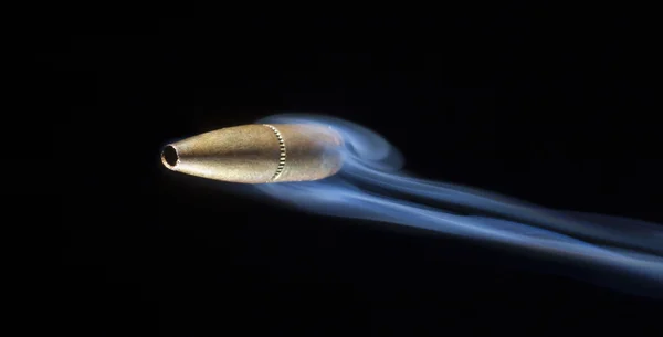 Kouření měděné postříbřené bullet — Stock fotografie