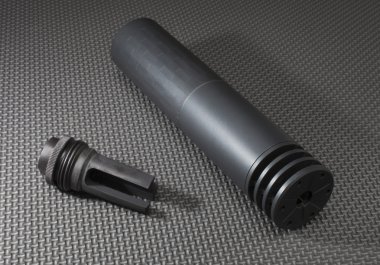 Suppressor and mount clipart