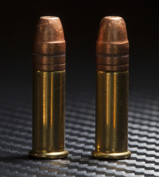 Dark rimfire cartridges — Stock Photo, Image