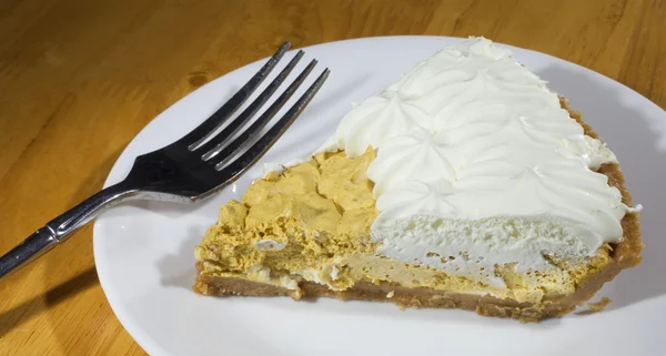 Whipped pumpkin pie dessert — Stock Photo, Image