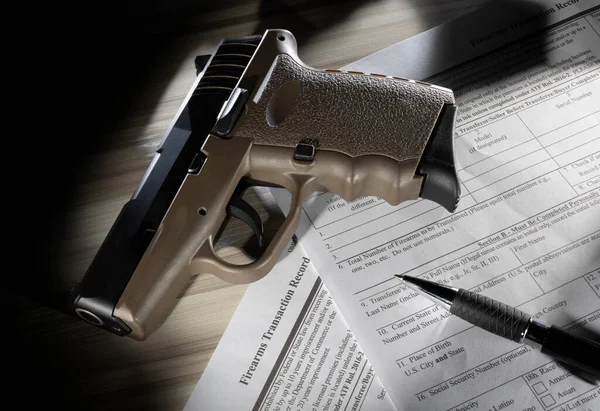 Fbi Nics Check Public Domain You Must Coplete Purchase Gun — Stock Photo, Image