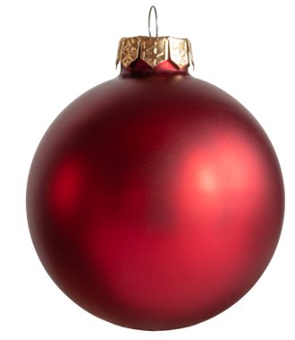 Tatiller için parlak ve mükemmel olan kırmızı süslemeler ya da beyaz arka planda izole edilmiş özel kutlamalar..