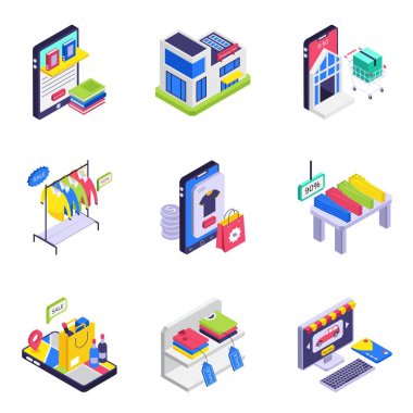 Online payment, checkout, and secure e-commerce transactions  Illustration Set 5