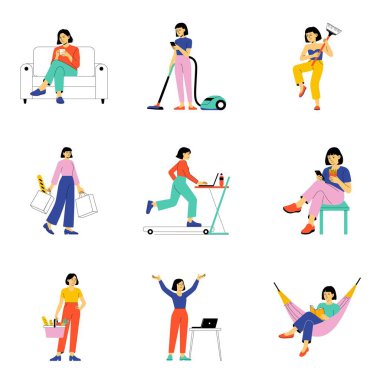 Aktif Kadın Günlük Resim Seti 1