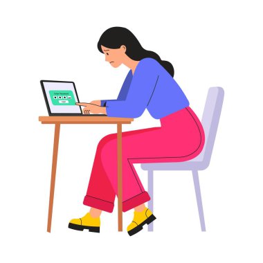 Bağlantı sıfırlama veya doğrulama adımları illüstrasyonuyla parola kurtarma akışı