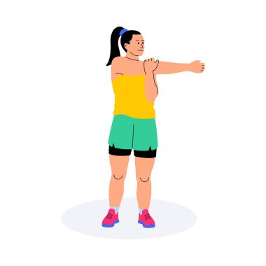 Omuz Çekme Vektörü Düz Çizim EPS 10 Dosyası